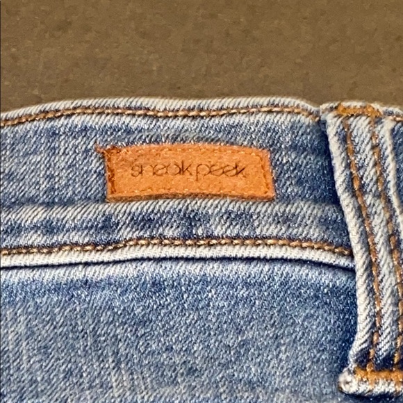 Sneak Peek Size 3 High Rise Black Blue Skinny Jeans - Picture 8 of 14